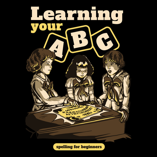 Learning Your ABC Funny 70s Spooky Retro Cartoon T-Shirt