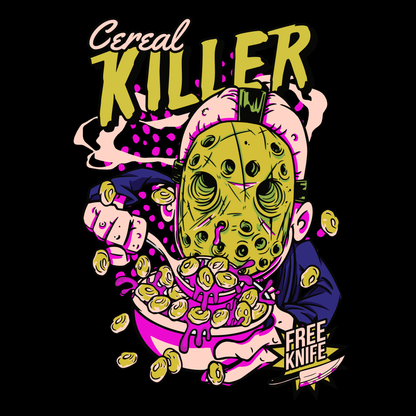 Cereal Killer Spooky Funny Halloween Humor T-Shirt