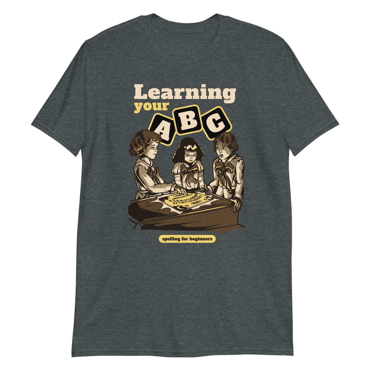 Learning Your ABC Funny 70s Spooky Retro Cartoon T-Shirt